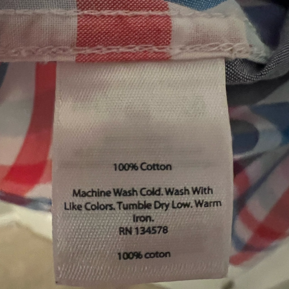 Vineyard Vines men’s Checkered Shirt - Red, Blue, and White - Picture 4 of 5